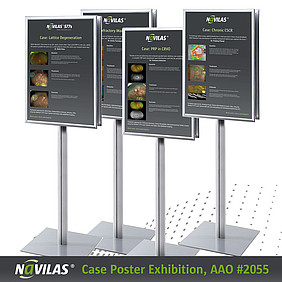 At AAO booth 2055, user experiences with the navigated laser are presented in a case poster exhibition